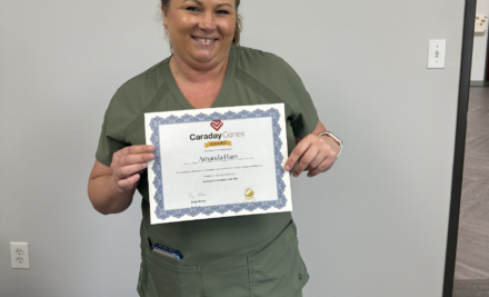 Sagebrook’s, Amanda Ham received the Second Quarter 2026 Caraday Cares Award!