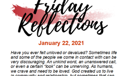 Friday Reflections – January 22, 2021