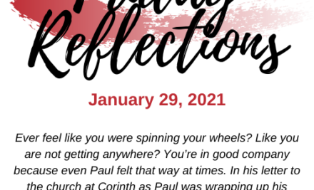 Friday Reflections – January 29, 2021