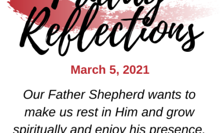 Friday Reflections – March 5, 2021