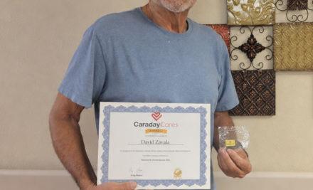 Trinity’s, David Zavala was nominated for the Second Quarter 2026 Caraday Cares Award!