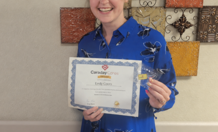 Trinity’s, Emily Coots was nominated for the Second Quarter 2026 Caraday Cares Award!