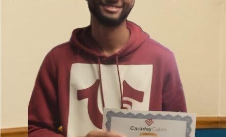 Trinity’s, Jamauris Sanders was nominated for the First Quarter 2026 Caraday Cares Award!