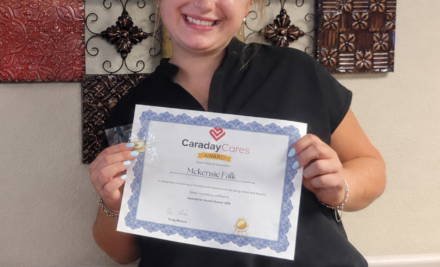 Trinity’s, Mckensie Falk was nominated for the Second Quarter 2026 Caraday Cares Award!