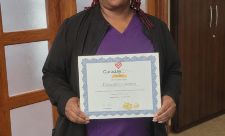 Trinity’s, Tulina Smith Barrera was nominated for the Second Quarter 2026 Caraday Cares Award!