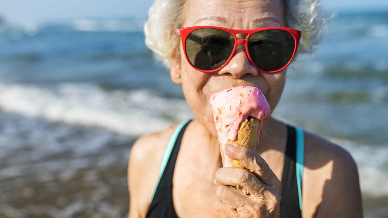 woman-eating-ice-cream